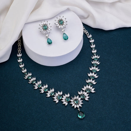 Necklace - Flora Lumina Necklace Set - Opal Touch