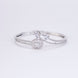 Bracelet - Floral Dazzling Rhodium Plated Bracelet - Opal Touch