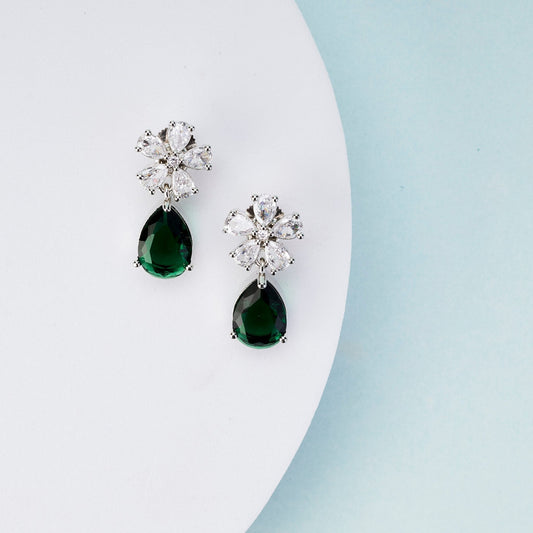 Earrings - Floral Encanted Dewdrops - Opal Touch