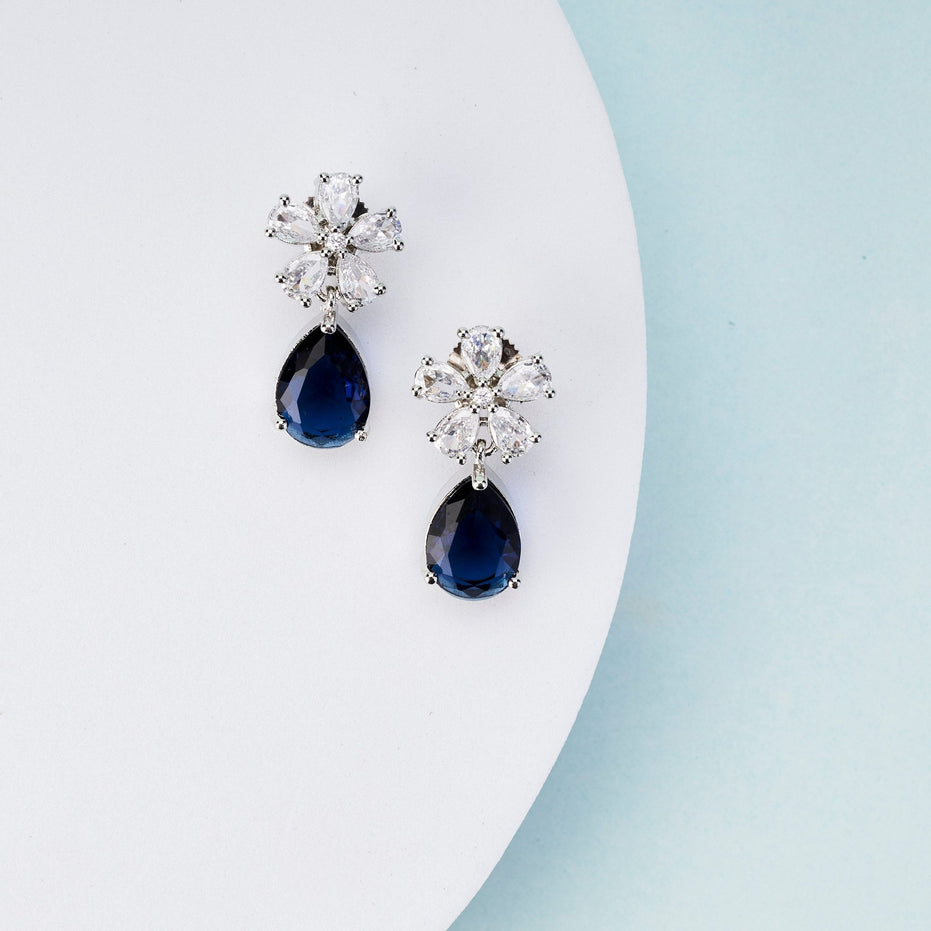 Earrings - Floral Encanted Dewdrops - Opal Touch