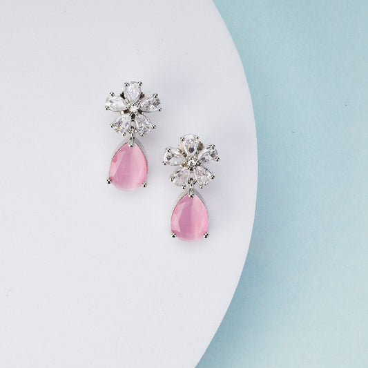 Earrings - Floral Encanted Dewdrops - Opal Touch