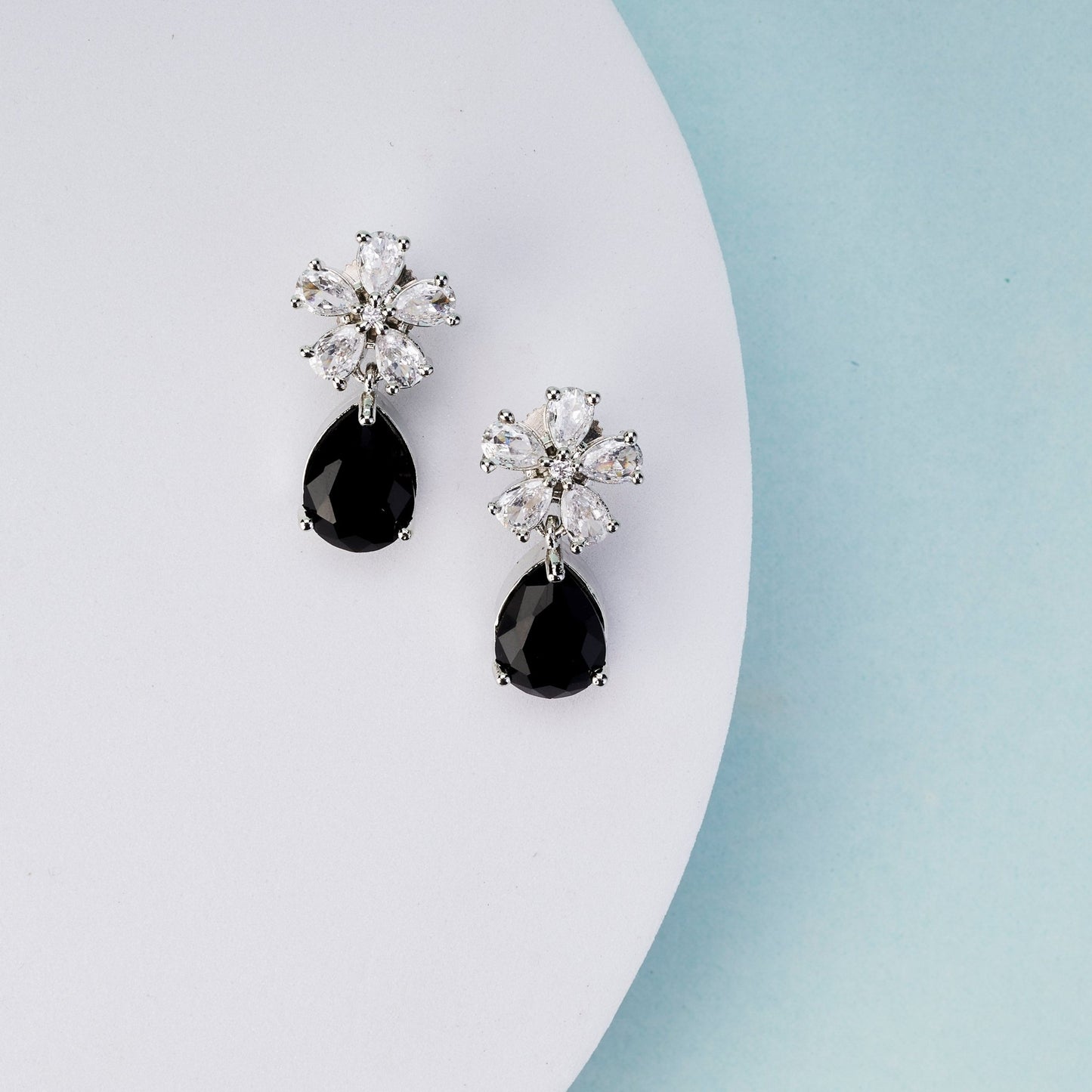 Earrings - Floral Encanted Dewdrops - Opal Touch