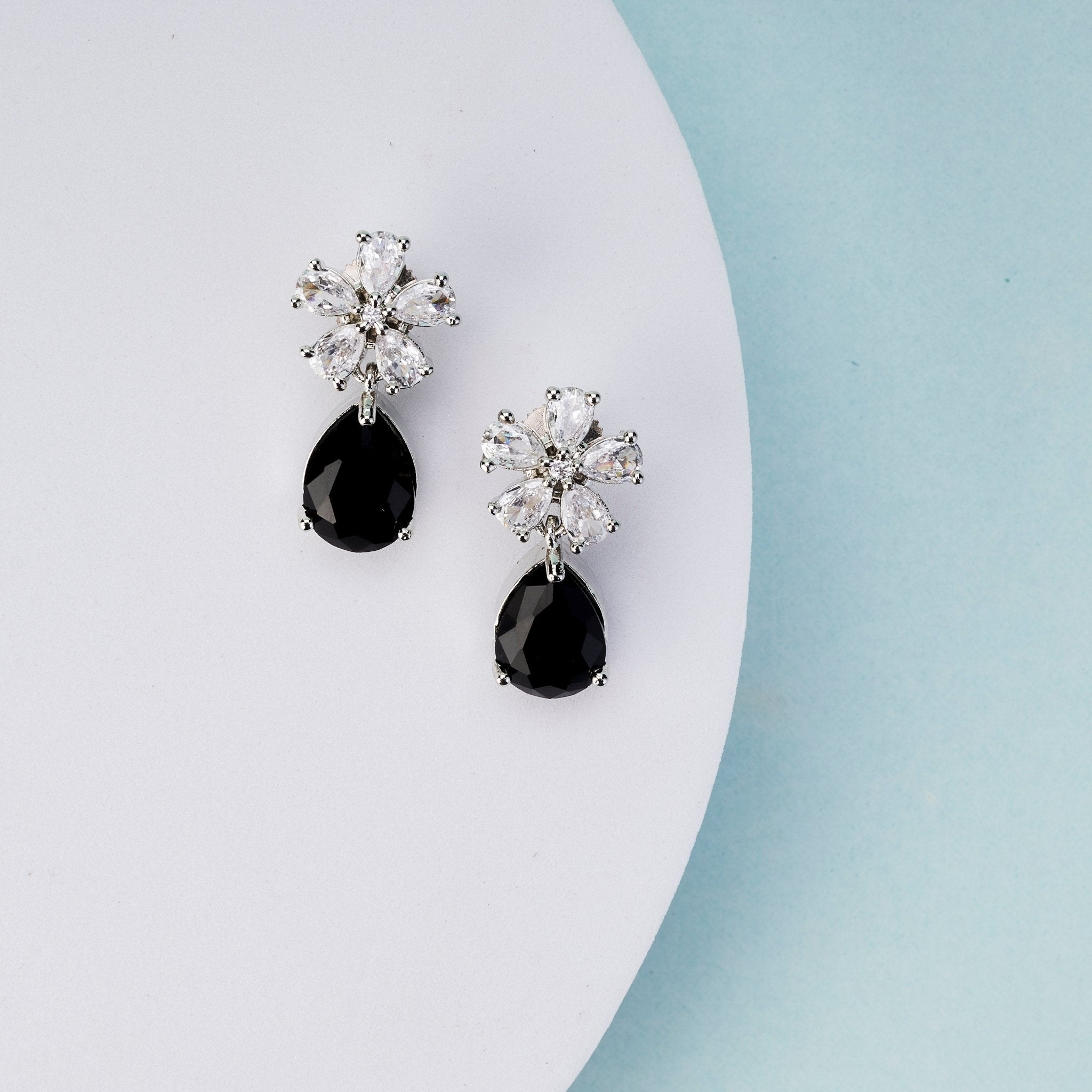 Earrings - Floral Encanted Dewdrops - Opal Touch