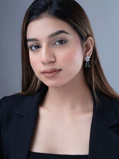 Earrings - Floral Encanted Dewdrops - Opal Touch