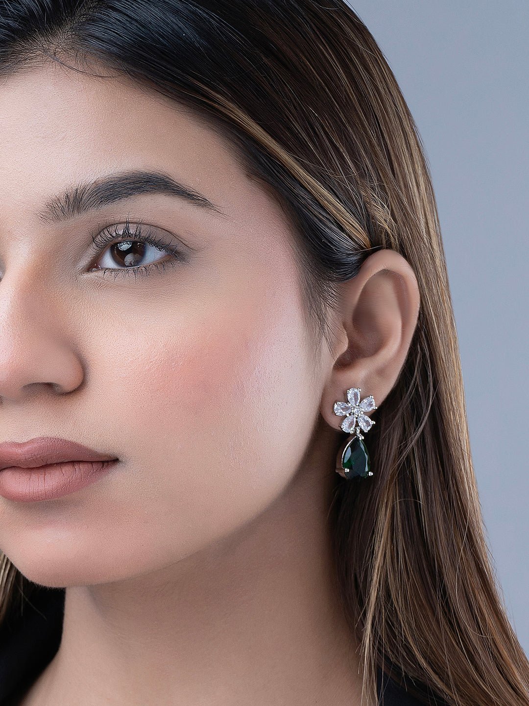 Earrings - Floral Encanted Dewdrops - Opal Touch