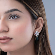 Earrings - Floral Encanted Dewdrops - Opal Touch