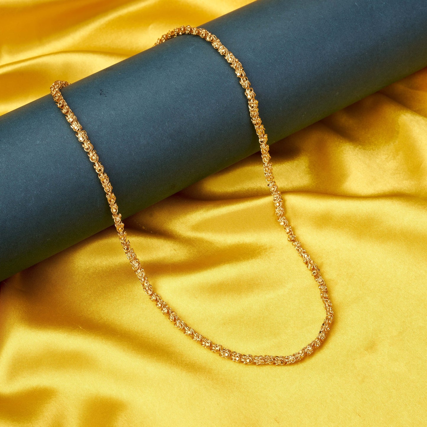 Chain - Floral Enchanted Gold Plated Chain - Opal Touch