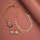 Necklace - Floral Kundan Gold Plated Necklace Set - Opal Touch