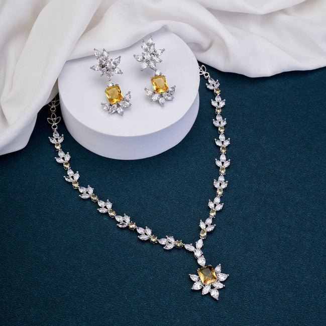 Necklace - Floral Majesty Necklace Set - Opal Touch