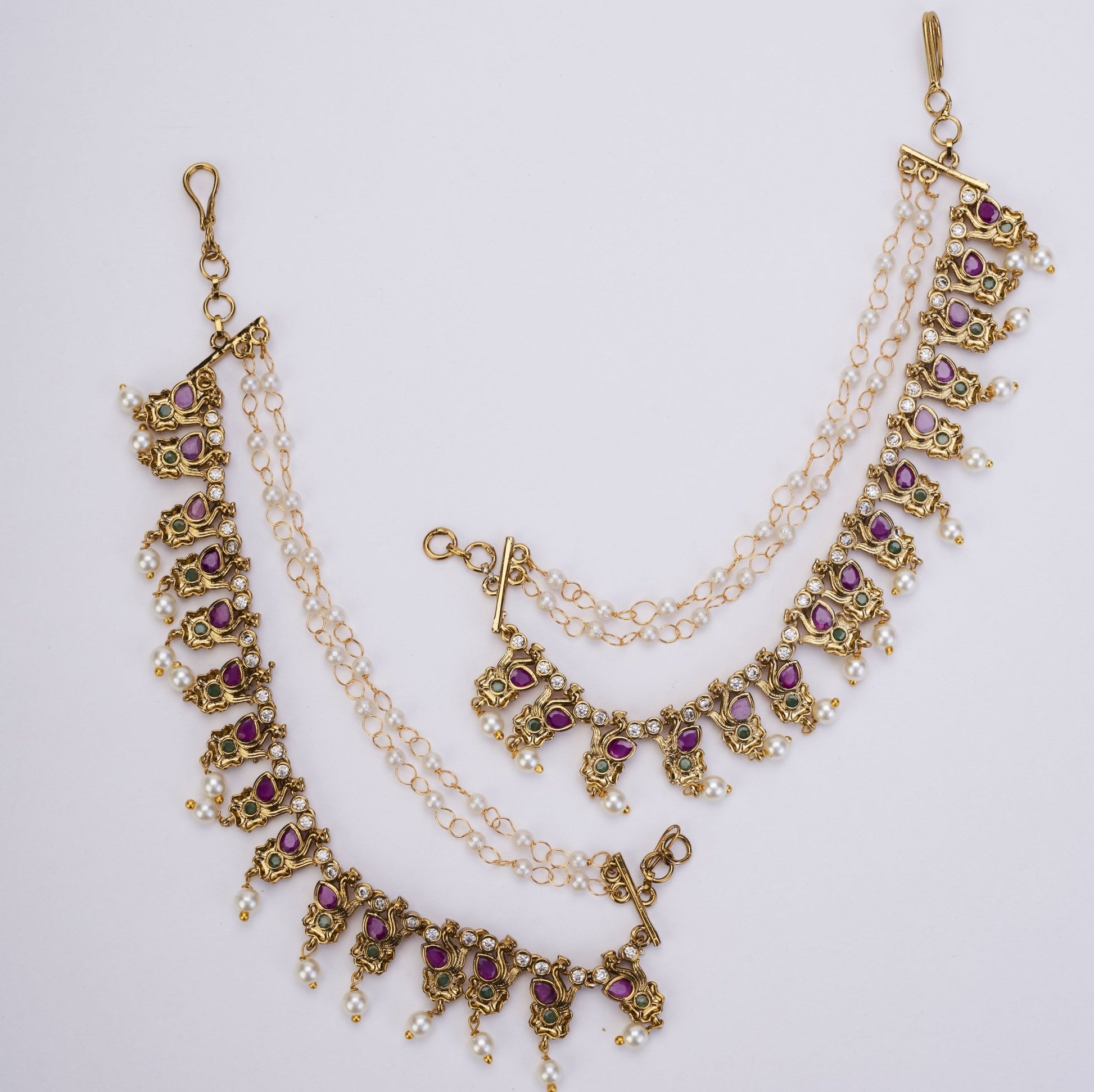 Kaan Chain - Floral Swan Matte Black Matil - Opal Touch