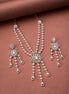 Necklace - Floral Trellis Rose Gold Necklace - Opal Touch