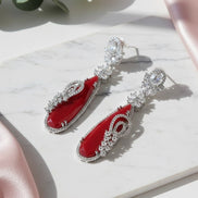 Forest Enchantment Rhodium Earrings - Opal Touch
