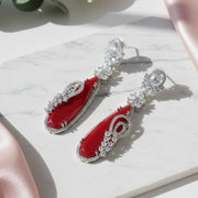Forest Enchantment Rhodium Earrings - Opal Touch