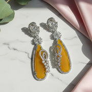 Forest Enchantment Rhodium Earrings - Opal Touch