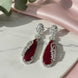 Forest Enchantment Rhodium Earrings - Opal Touch