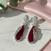 Forest Enchantment Rhodium Earrings - Opal Touch