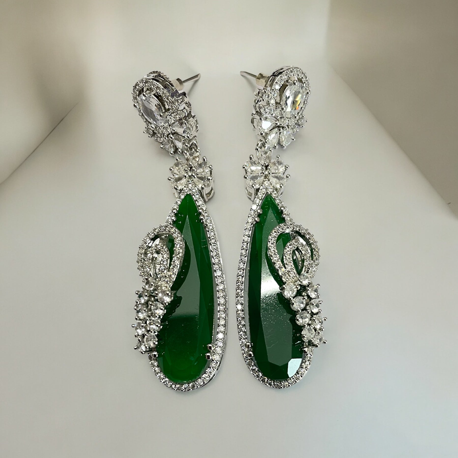 Earrings - Forest Enchantment Rhodium Earrings - Opal Touch