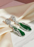 Forest Enchantment Rhodium Earrings - Opal Touch