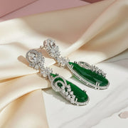 Forest Enchantment Rhodium Earrings - Opal Touch