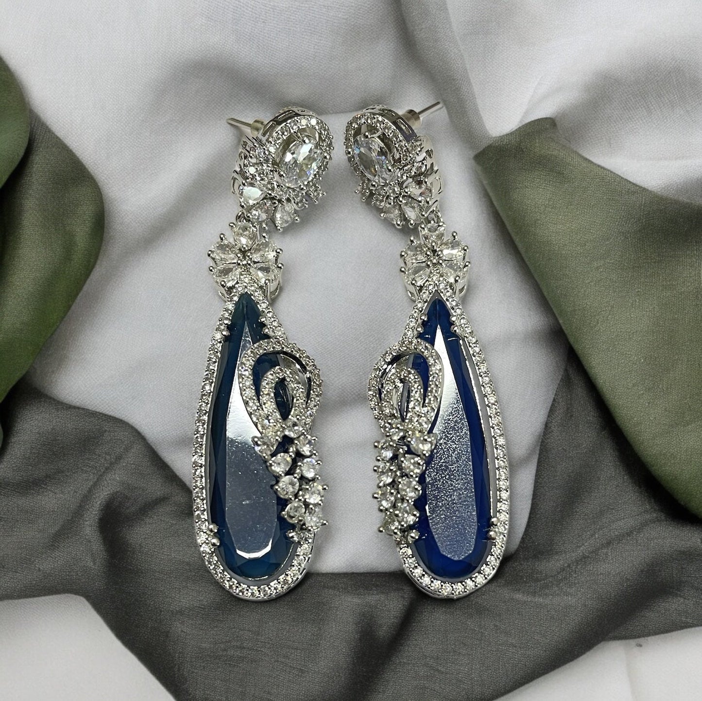 Earrings - Forest Enchantment Rhodium Earrings - Opal Touch