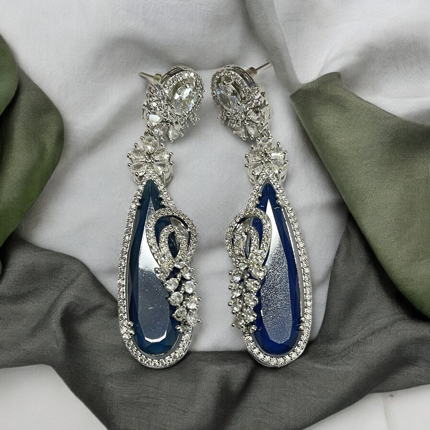 Earrings - Forest Enchantment Rhodium Earrings - Opal Touch