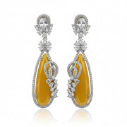 Forest Enchantment Rhodium Earrings - Opal Touch