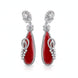 Forest Enchantment Rhodium Earrings - Opal Touch