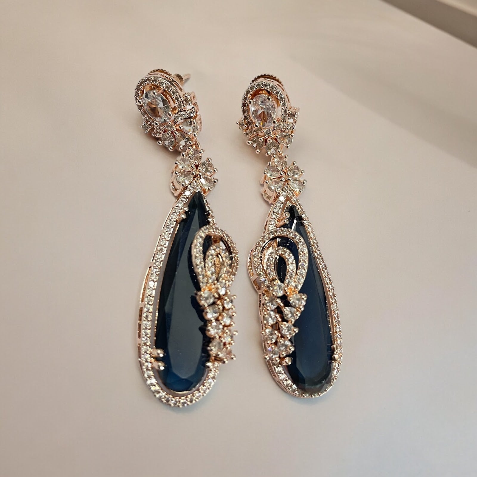 Earrings - Forest Enchantment Rose Gold Earrings - Opal Touch