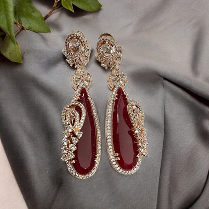 Earrings - Forest Enchantment Rose Gold Earrings - Opal Touch