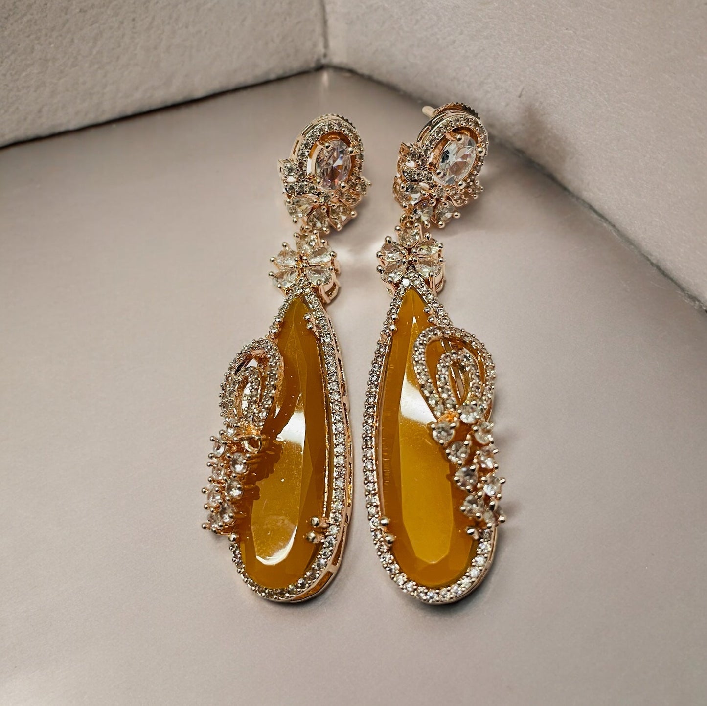 Earrings - Forest Enchantment Rose Gold Earrings - Opal Touch