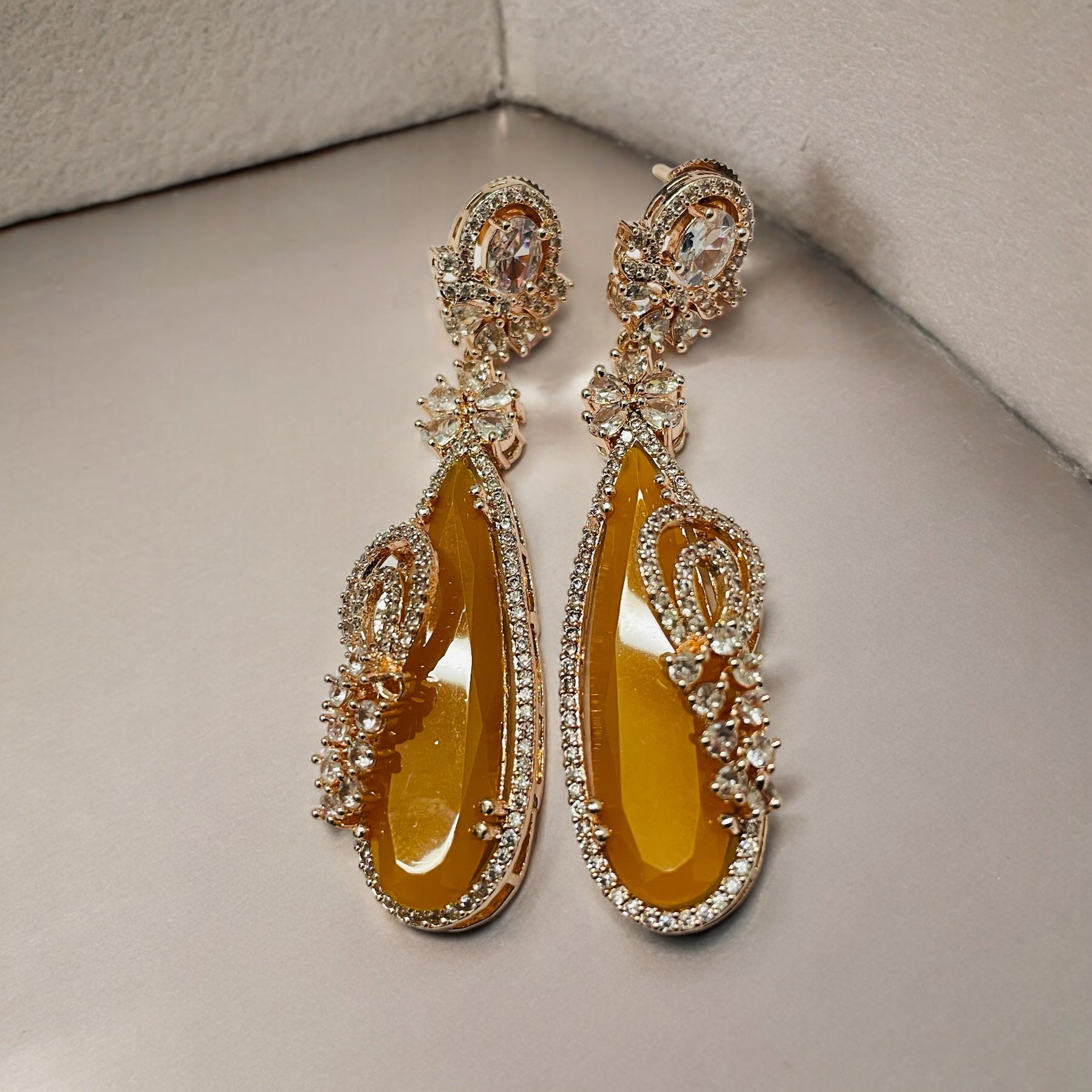 Earrings - Forest Enchantment Rose Gold Earrings - Opal Touch