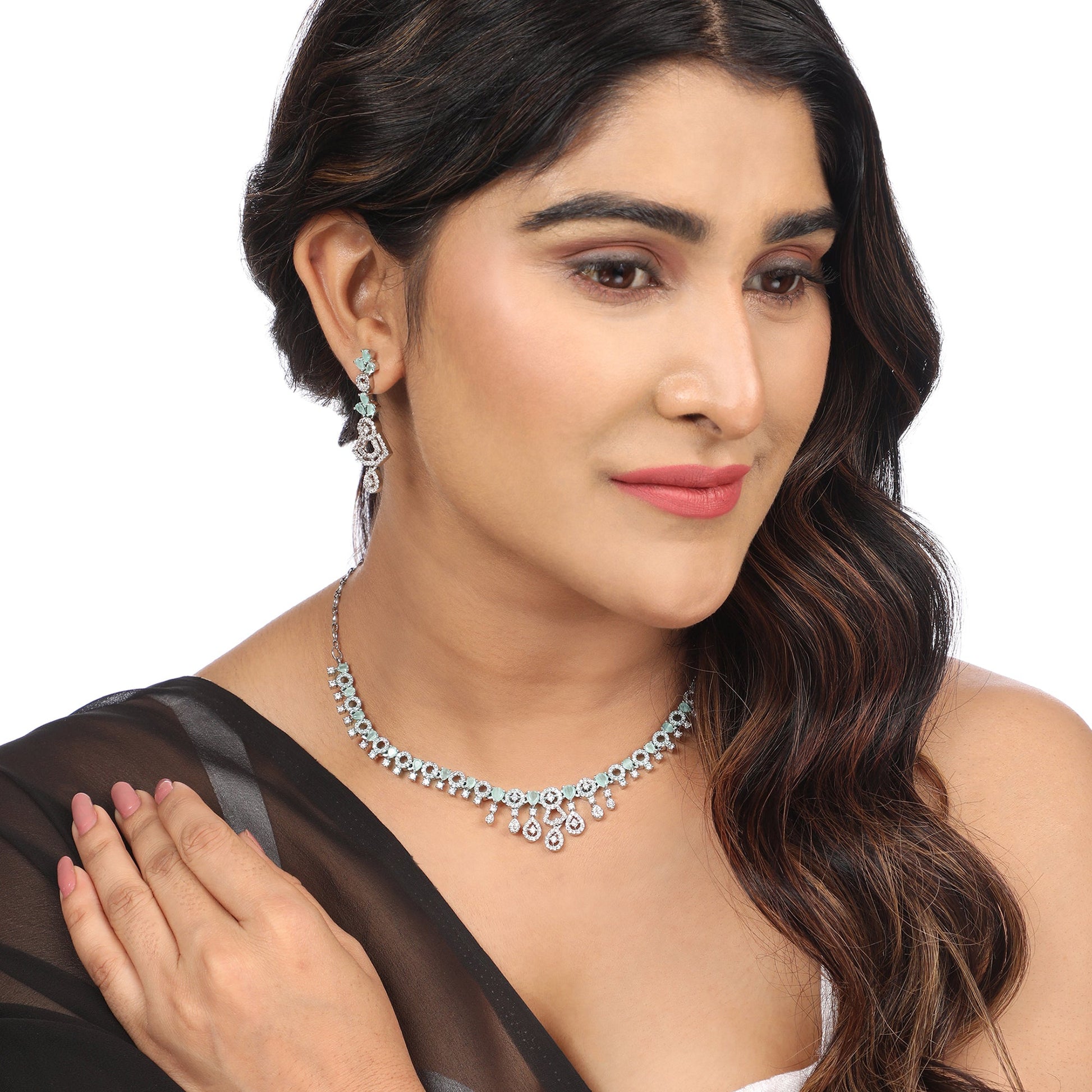 Opal Touch - Fresh Mint Beaded Necklace -