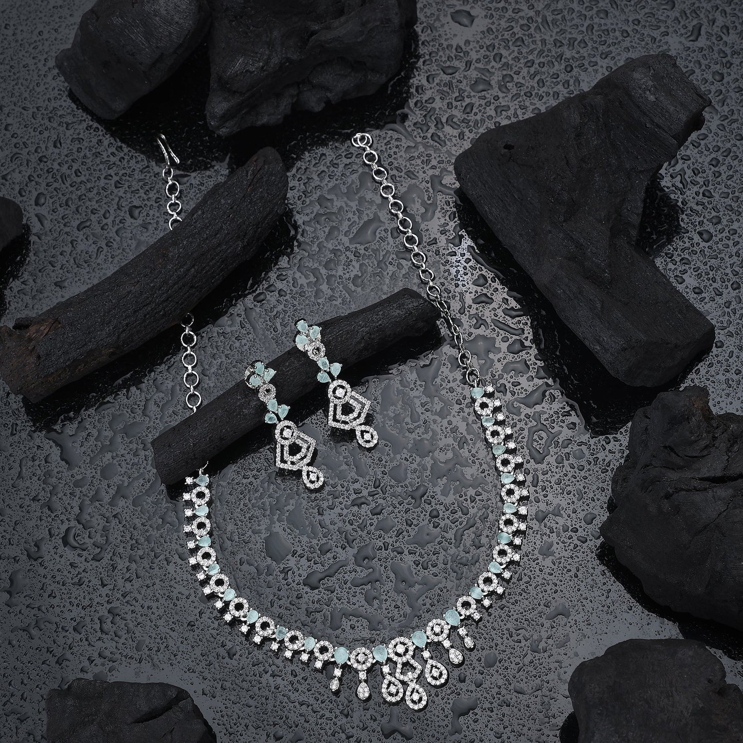 Opal Touch - Fresh Mint Beaded Necklace -