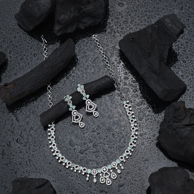 Opal Touch - Fresh Mint Beaded Necklace -