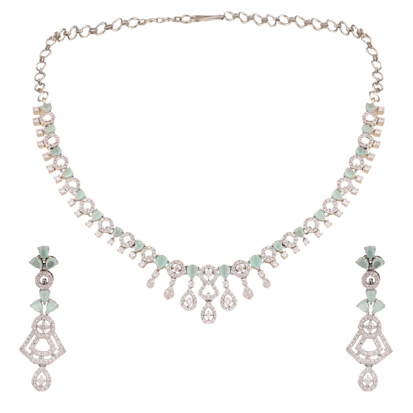 Opal Touch - Fresh Mint Beaded Necklace -