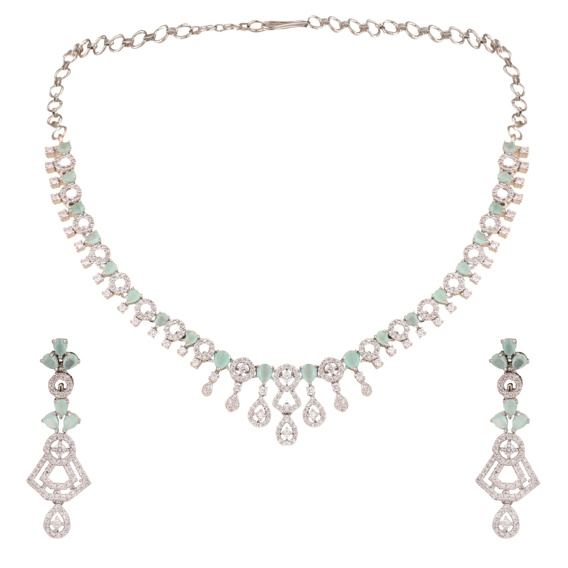 Opal Touch - Fresh Mint Beaded Necklace -