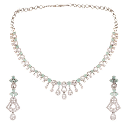 Opal Touch - Fresh Mint Beaded Necklace -