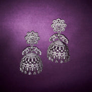 Opal Touch - Frosted Flower Jhumka - Jhumka