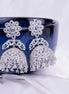 Opal Touch - Frosted Flower Jhumka - Jhumka