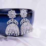 Opal Touch - Frosted Flower Jhumka - Jhumka