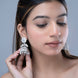 Frosted Flower Jhumka - Opal Touch