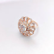 Opal Touch - Frosty Elegance Rose Gold Ring - Ring