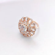 Opal Touch - Frosty Elegance Rose Gold Ring - Ring