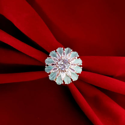 Opal Touch - Frosty Elegance Rose Gold Ring - Ring