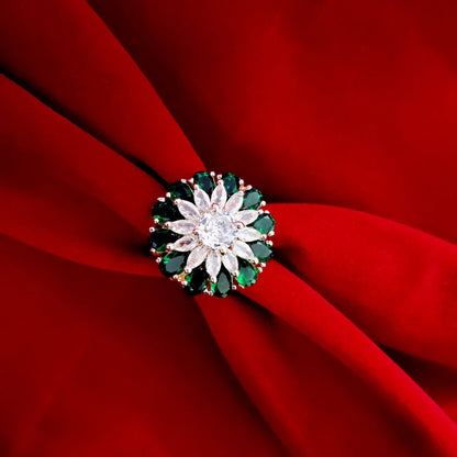 Opal Touch - Frosty Elegance Rose Gold Ring - Ring