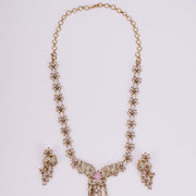 Necklace - Gajanan Mehendi Plated Necklace Set - Opal Touch