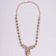 Necklace - Gajanan Mehendi Plated Necklace Set - Opal Touch
