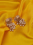 Earrings - Gajraj Matte Gold Plated Earrings - Opal Touch
