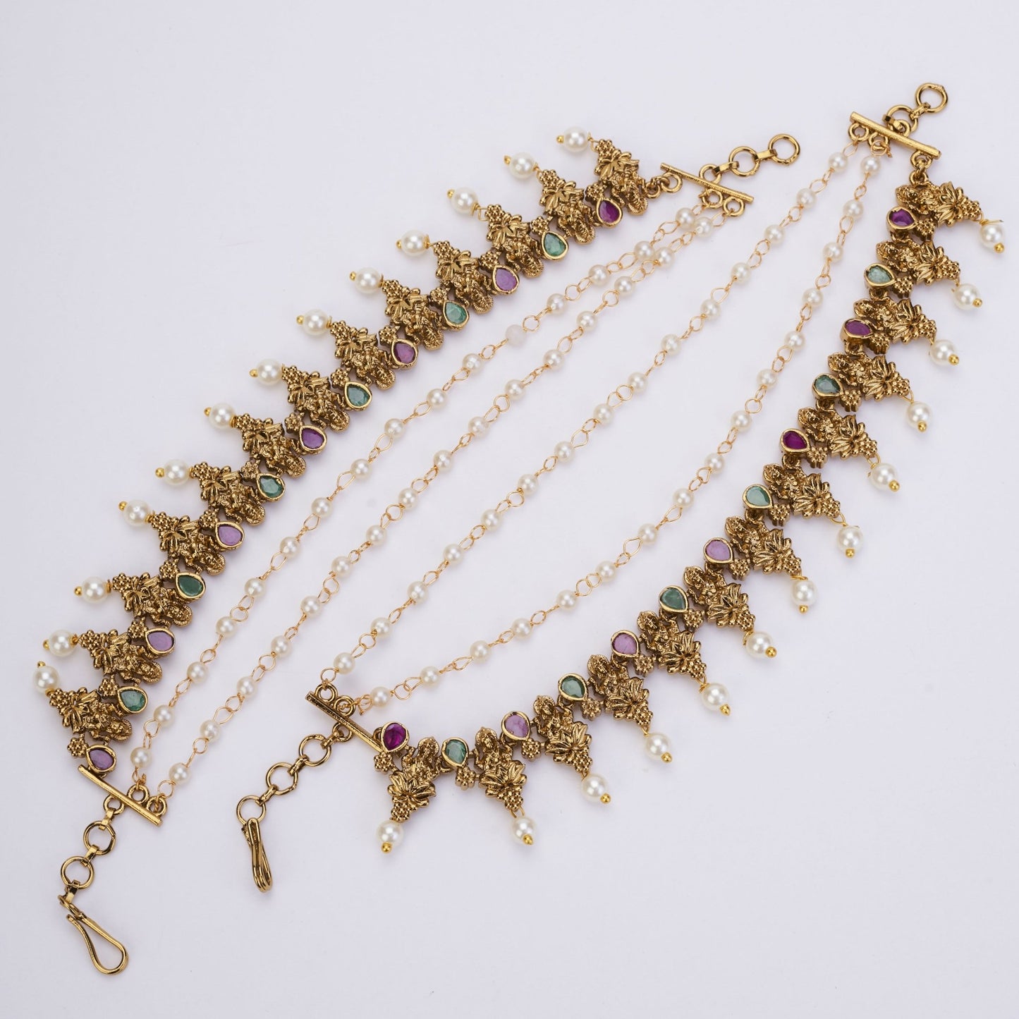 Kaan Chain - Ganesh - Lakshmi Matte Black Matil - Opal Touch