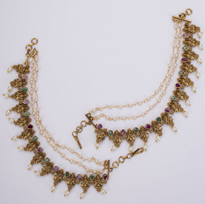 Kaan Chain - Ganesh - Lakshmi Matte Black Matil - Opal Touch